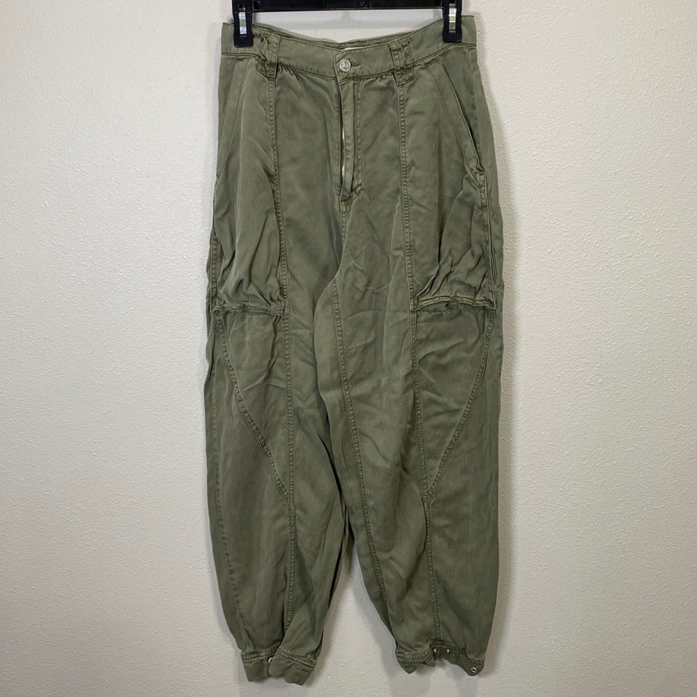 Urban outfitters pants cargo green jogger wide - Picture 1 of 12